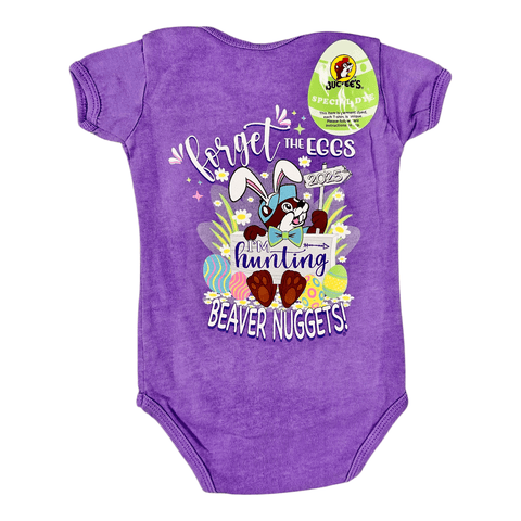 Infant Purple Buc-ee's 2025 Easter Onesie