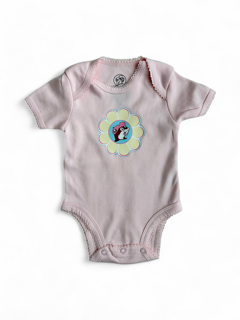 Infant Pink Flower Onesie