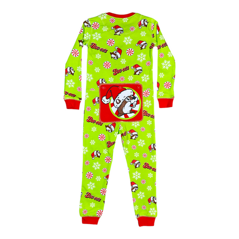 Buc-ee's Youth Christmas 2025 Onesie Pajamas