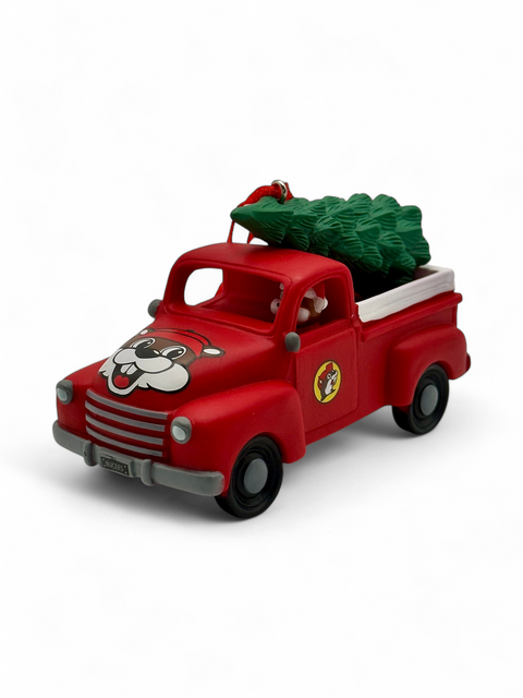 Santa Beaver Truck Ornament