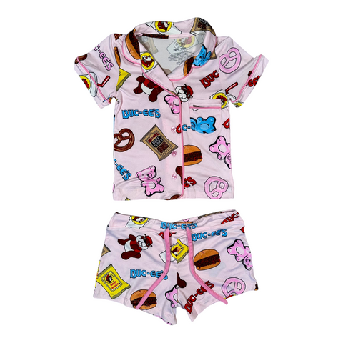 Buc-ee’s Youth Pink Snack Pajamas