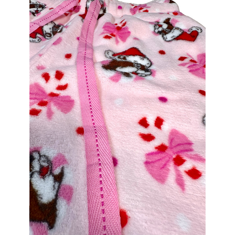 Adult Christmas Pink Lounge Sherpa Pants