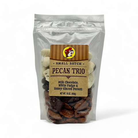 Pecan Trio - Milk Chocolate, White Fudge & Honey Glazed Pecans