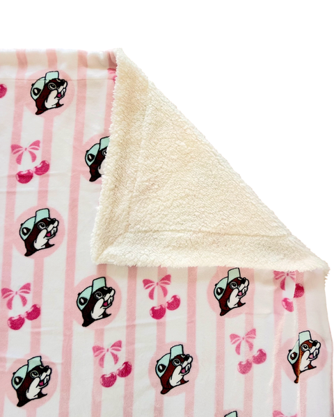 Pink cherry blanket - perfect for snuggling