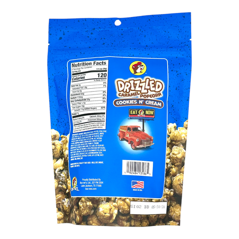 Drizzled Caramel Popcorn - Cookies N' Cream