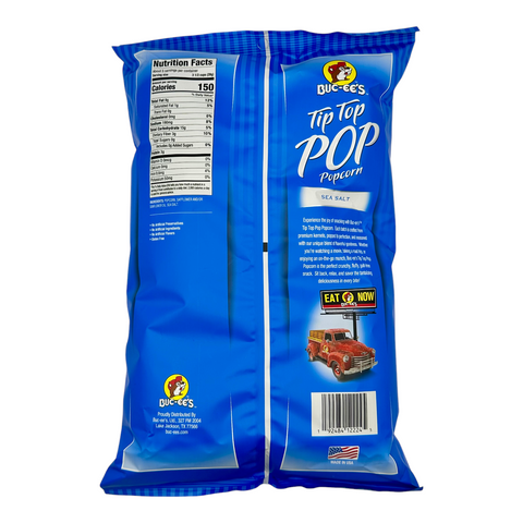 Buc-ee's Tip Top Pop Popcorn - Sea Salt