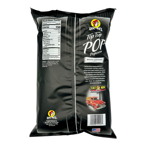 Buc-ee's Tip Top Pop Popcorn - White Cheddar