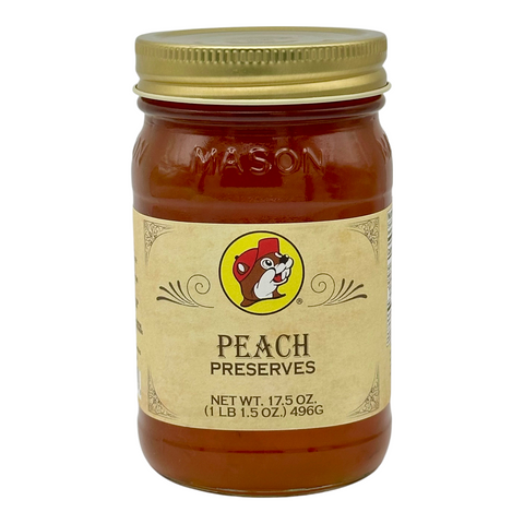 Buc-ee’s Peach Preserves – No HFCS, Gluten-Free, USA-Made