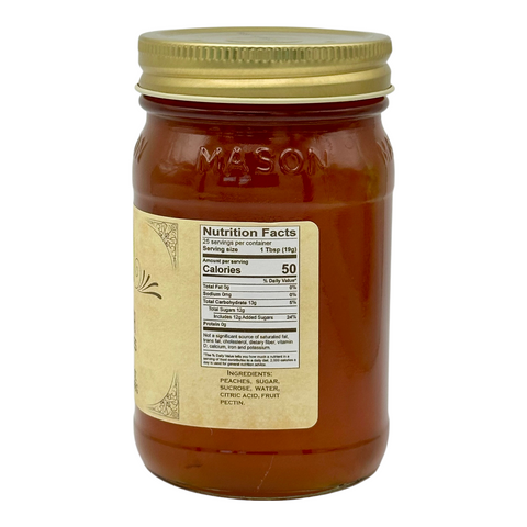 Buc-ee’s Peach Preserves – No HFCS, Gluten-Free, USA-Made