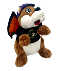 Brown plush - soft and cuddly Halloween vampire design