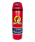 Red water bottle tumbler - dual sip with straw and chug modes