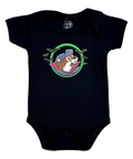 Black onesie - glow-in-the-dark Halloween design
