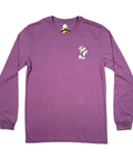 Lavender long sleeve t-shirt - soft cotton blend material
