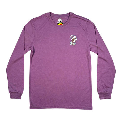 Lavender long sleeve t-shirt - soft cotton blend material