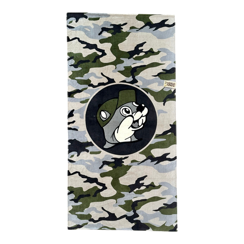 Buc-ee's camo towel - 35x70 inch cotton towel