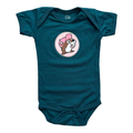 Teal infant onesie - soft cotton material