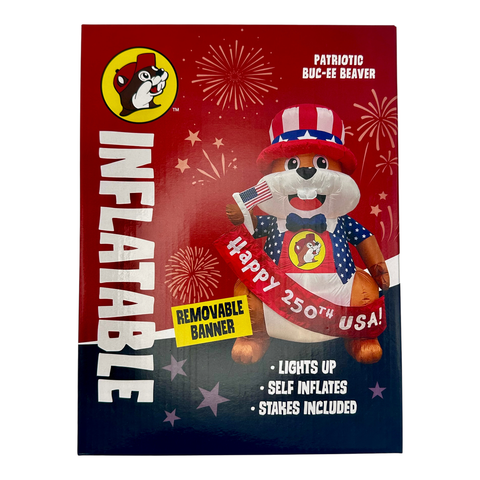 Buc-ee's 4th of July inflatable - 75" tall, lights up