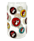 Clear can-shaped glass - 12oz novelty drinkware