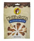 Brown waffle cone packaging - Milk Chocolate & Cookie Butter flavor