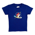 Navy blue toddler t-shirt - playful graphic design