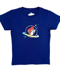 Navy blue toddler t-shirt - playful graphic design