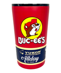 Red stainless steel tumbler - 14oz capacity