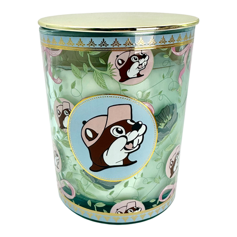 Buc-ee's teal scented candle - Sparking Mimosa fragrance