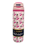 Pink water bottle tumbler - triple insulated, 26oz capacity