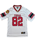 White football jersey - Texas 82 printed design