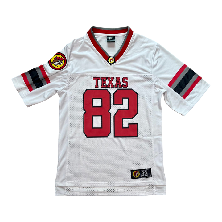 White football jersey - Texas 82 printed design