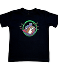 Black toddler t-shirt - glow-in-the-dark Halloween design
