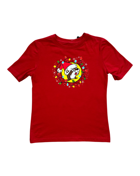 Red toddler ugly sweater - cheerful holiday design