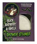 White shower steamer - Black Raspberry & Vanilla scent