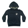 Black hoodie with camo interior - youth apparel