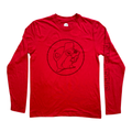 Red long-sleeve t-shirt - soft cotton material