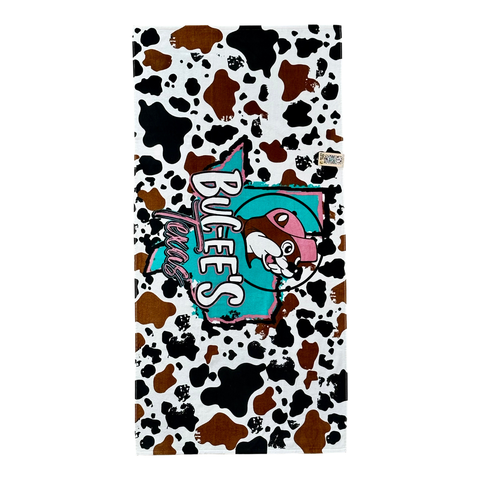 Buc-ee's multicolor towel - 32x64 inch cotton towel