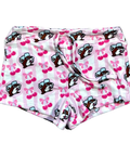 Pink lounge shorts - playful cherry print