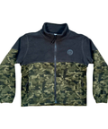 Camo green fleece jacket - youth size