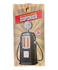 Black gas pump dual dispenser - holds 1.8 liters