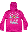 Buc-ee's fuscia performance hoodie - features a hood