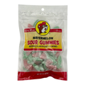 Green and pink sour gummies - watermelon flavor