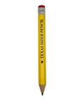 Bright yellow pencil - "TEXAS SIZED PENCIL" printed on the side