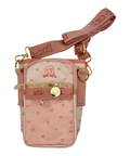 Pink crossbody tumbler bag - adjustable strap included
