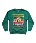 Green ugly sweater - festive holiday design