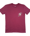 Maroon youth shirt - cotton fabric for comfort