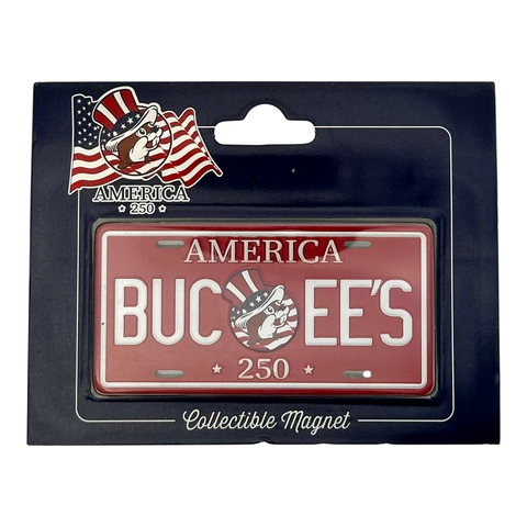 Buc-ee's red license plate - collectible novelty item