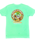 Green t-shirt - "Brisket Sandwich In Paradise" printed text