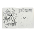 White coloring book - Halloween themed activities included