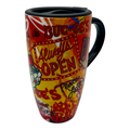 Buc-ee's multicolor travel mug - 20oz for hot drinks
