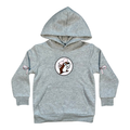Heather Gray hoodie - youth apparel with bow detail
